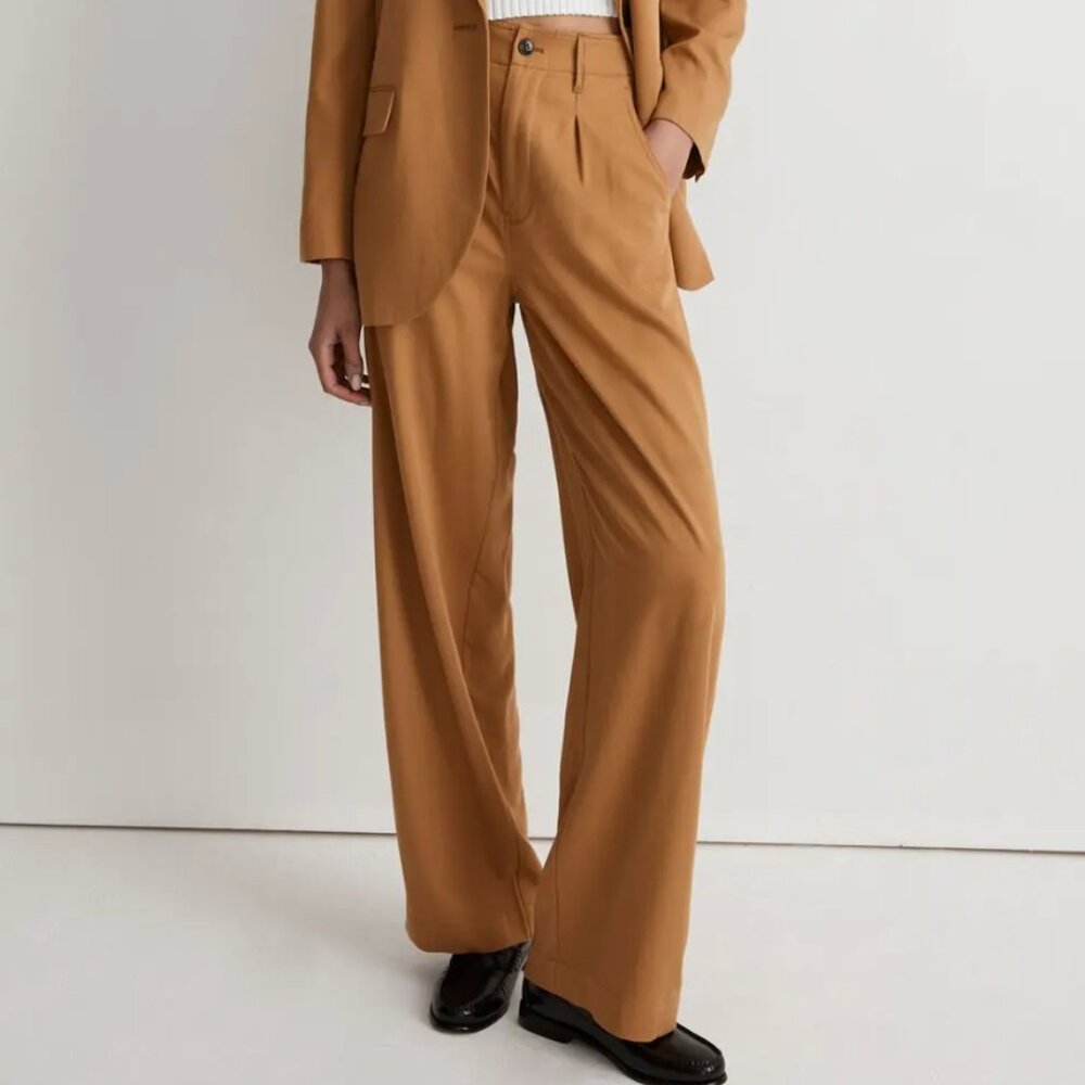 NWT Madewell The Neale Straight-Leg Pant in Drapeweave- 12 - Picture 4 of 11